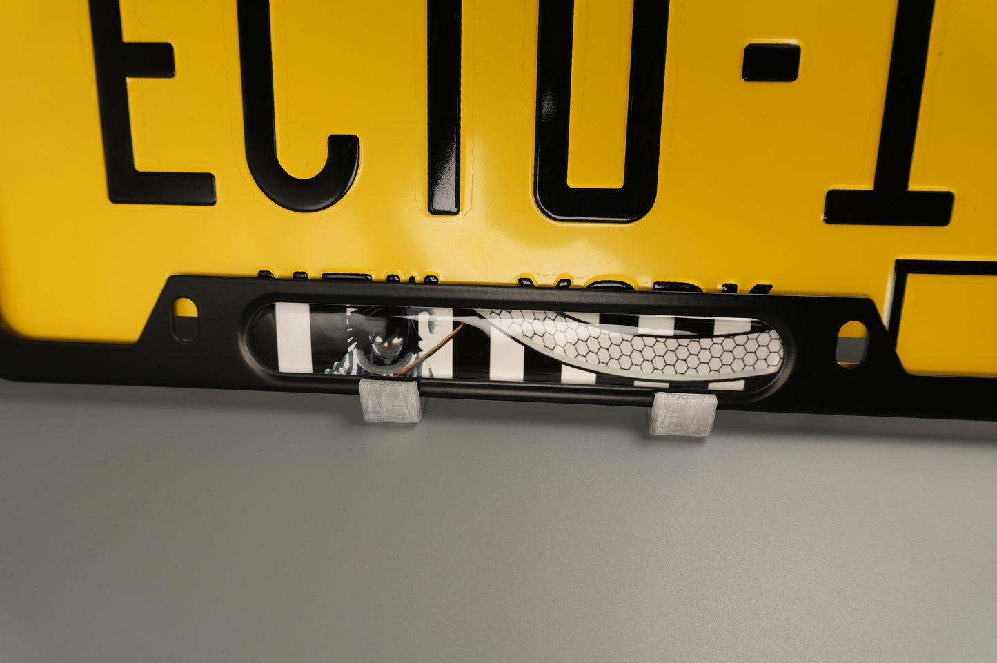 License plate frame aluminum Anime - Obanai Iguro, the Serpent Hashira Demon Slayer (fan art)