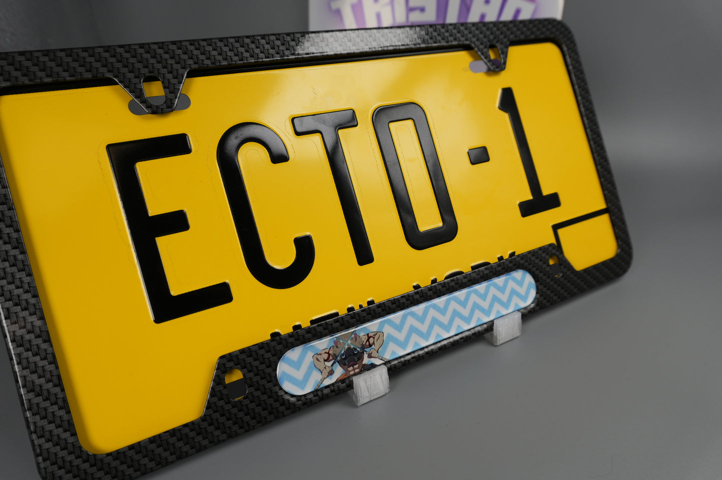 License plate frame aluminum Anime - Demon Slayer Inosuke Hashibira(fan art)