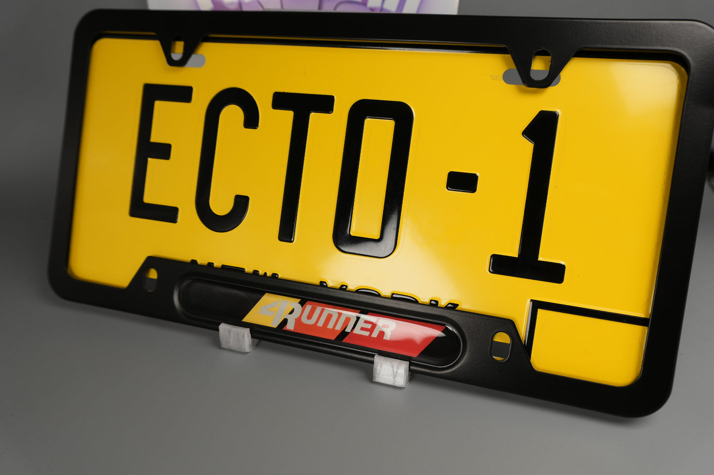 License plate frame aluminum 4 runner