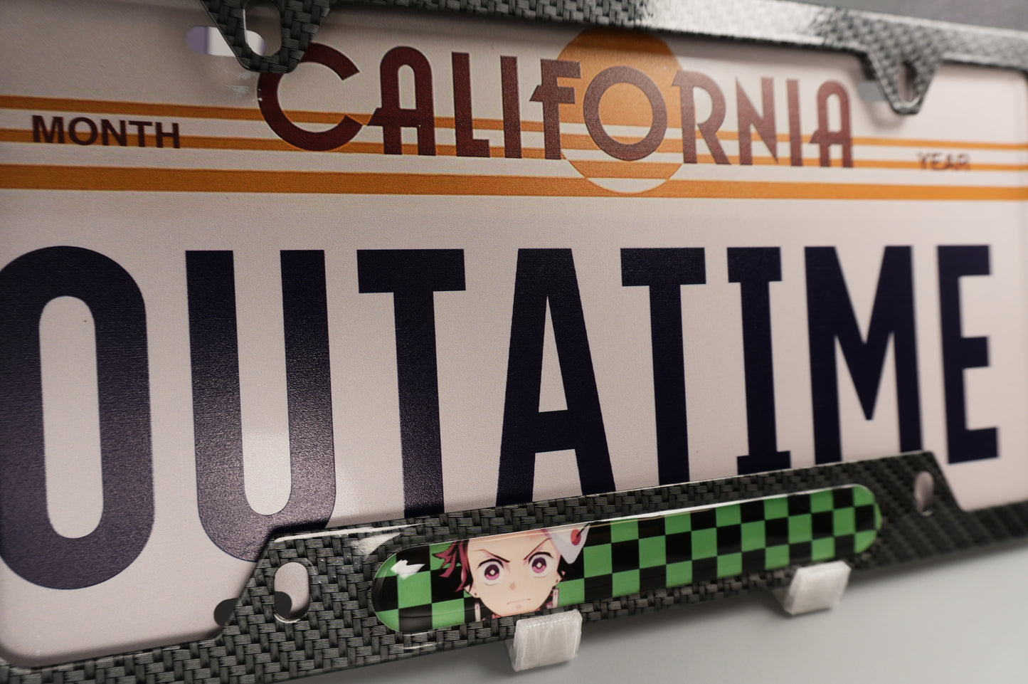 License plate frame aluminum Anime - Demon Slayer Tanjiro (fan art)