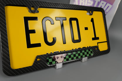 License plate frame aluminum Anime - Demon Slayer Tanjiro (fan art)