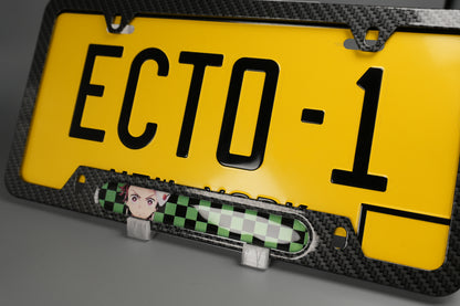 License plate frame aluminum Anime - Demon Slayer Tanjiro (fan art)