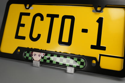 License plate frame aluminum Anime - Demon Slayer Tanjiro (fan art)