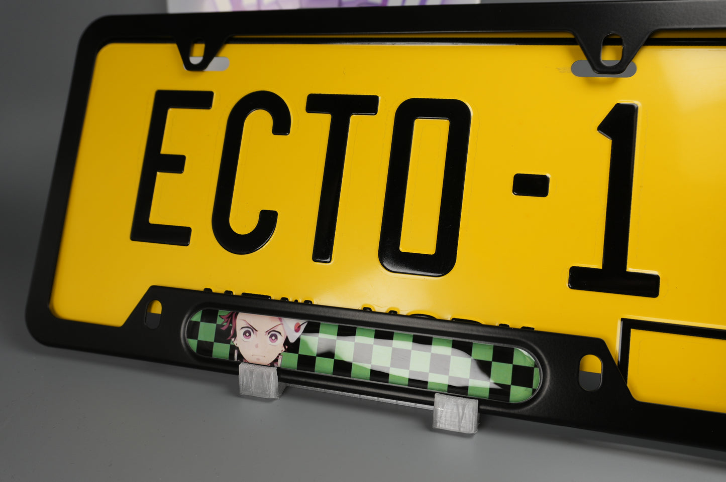 License plate frame aluminum Anime - Demon Slayer Tanjiro (fan art)