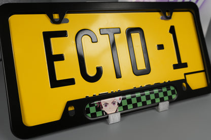 License plate frame aluminum Anime - Demon Slayer Tanjiro (fan art)