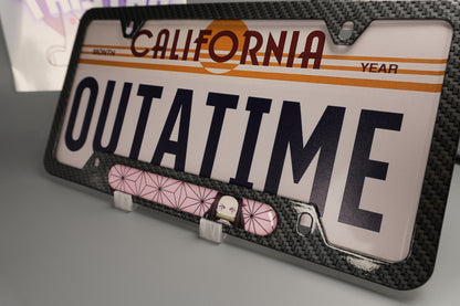 License plate frame aluminum Anime - Demon Slayer Nezunko (fan art)