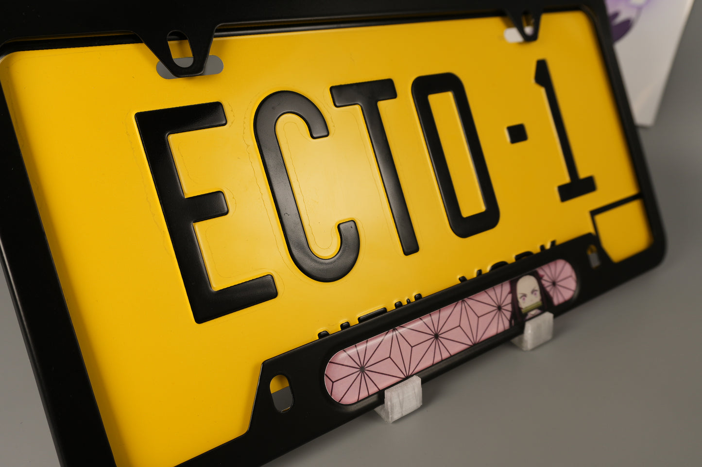 License plate frame aluminum Anime - Demon Slayer Nezunko (fan art)