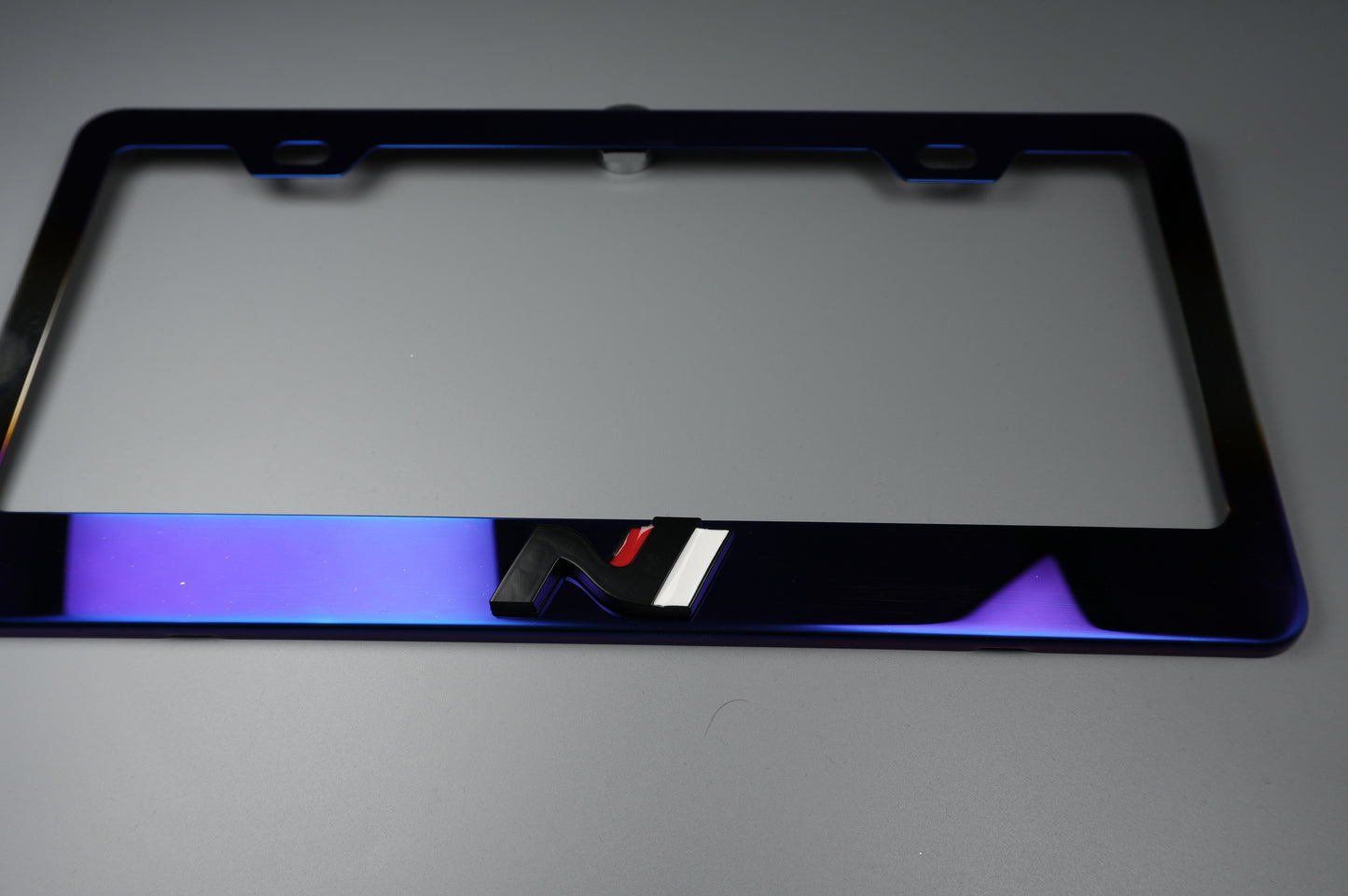 License Plate Frame Hyundai N  for Elantra N Kona N Veloster N Neo Chrome or Ti