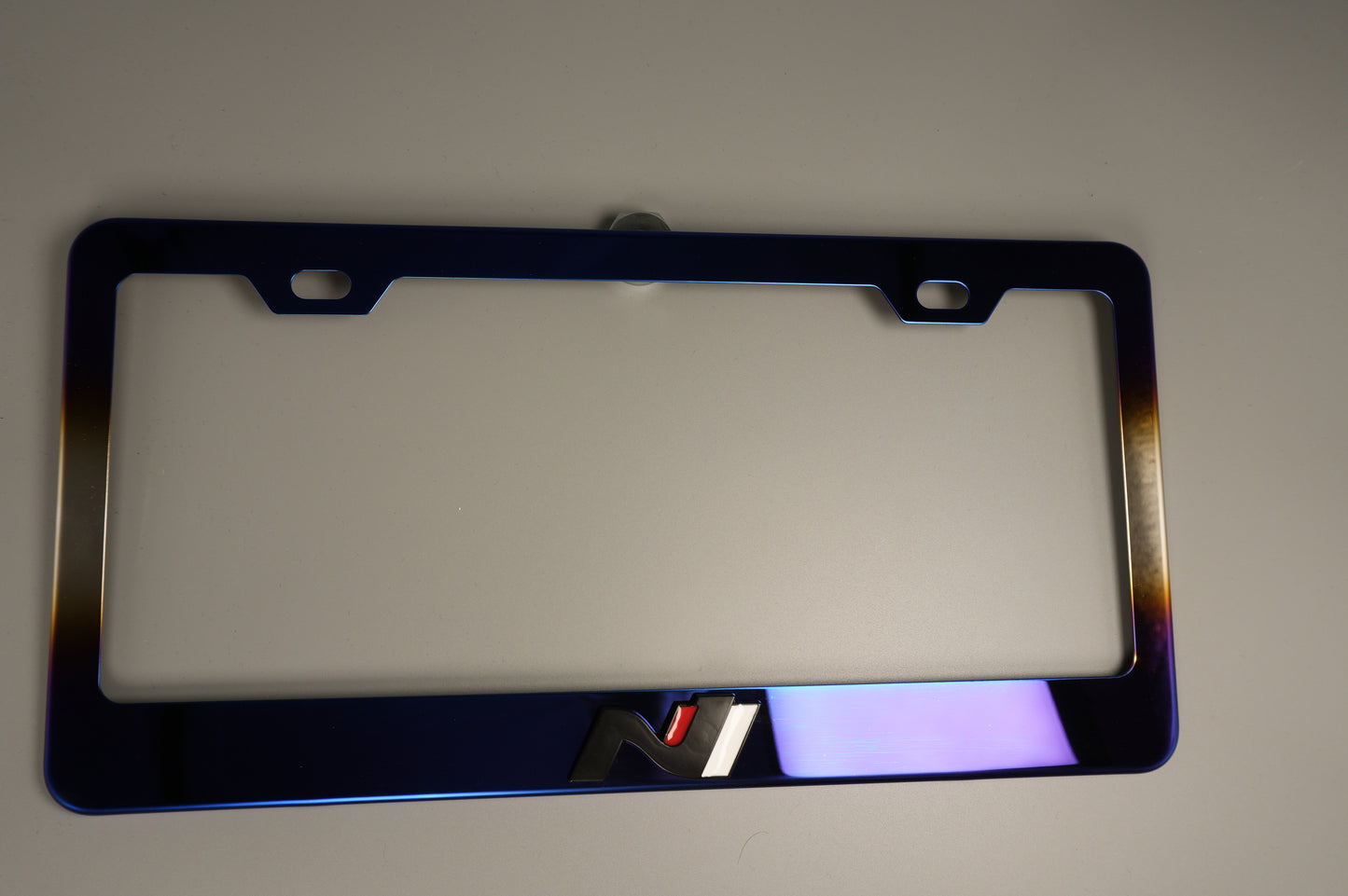 License Plate Frame Hyundai N  for Elantra N Kona N Veloster N Neo Chrome or Ti