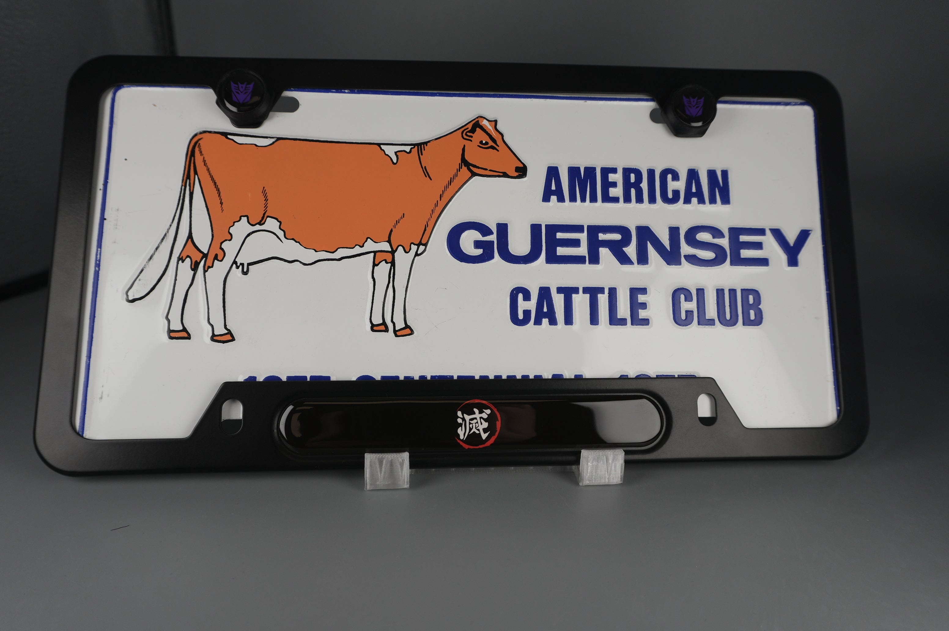 License Plate Frame team 滅 which means “to obliterate”