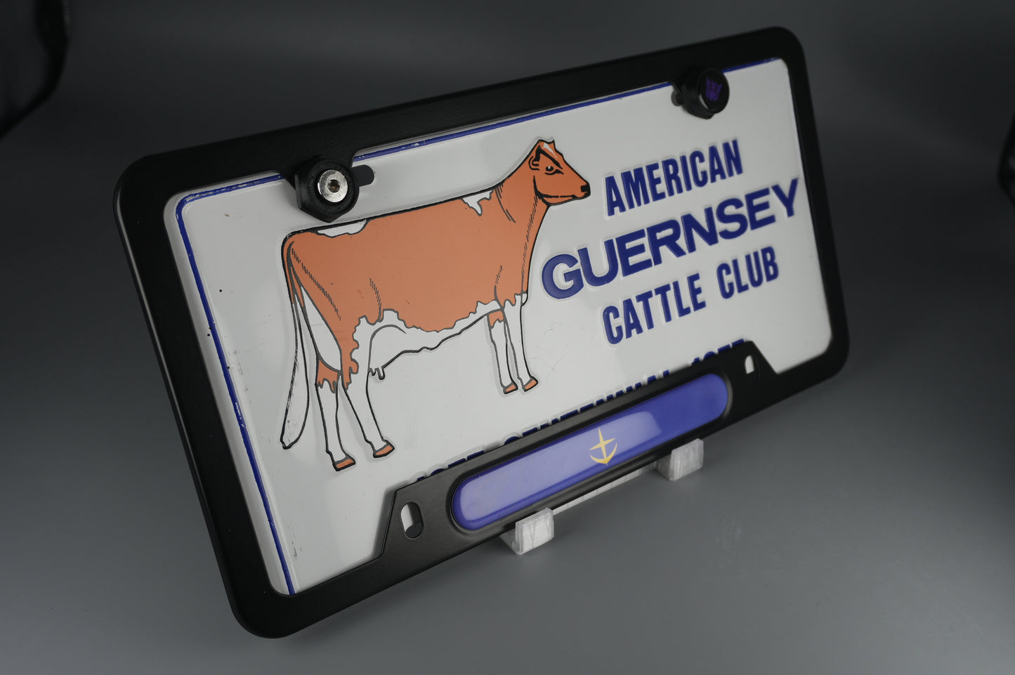 License Plate Frame Earth Federation logo amuro rx78 f90