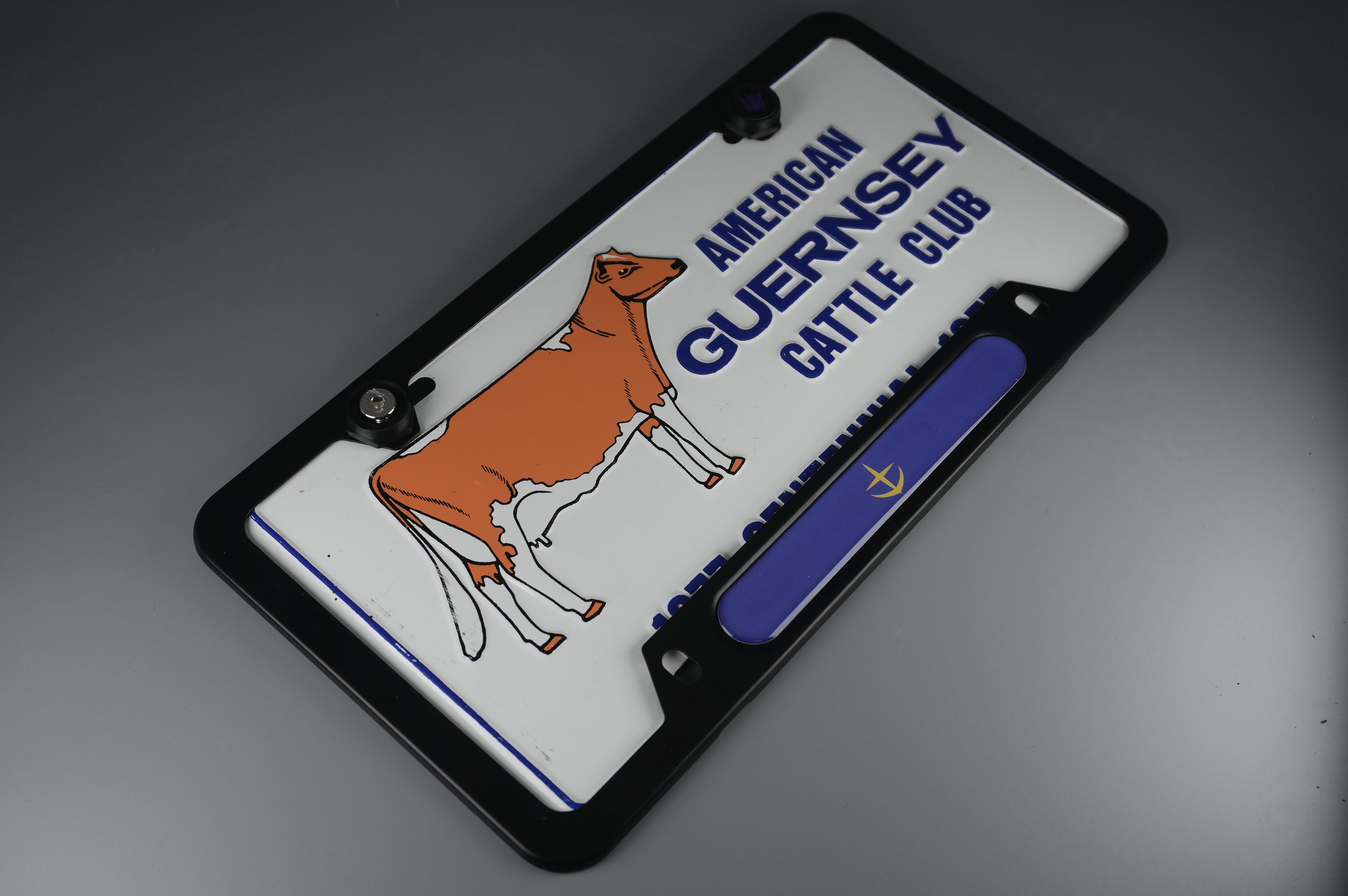 License Plate Frame Earth Federation logo amuro rx78 f90