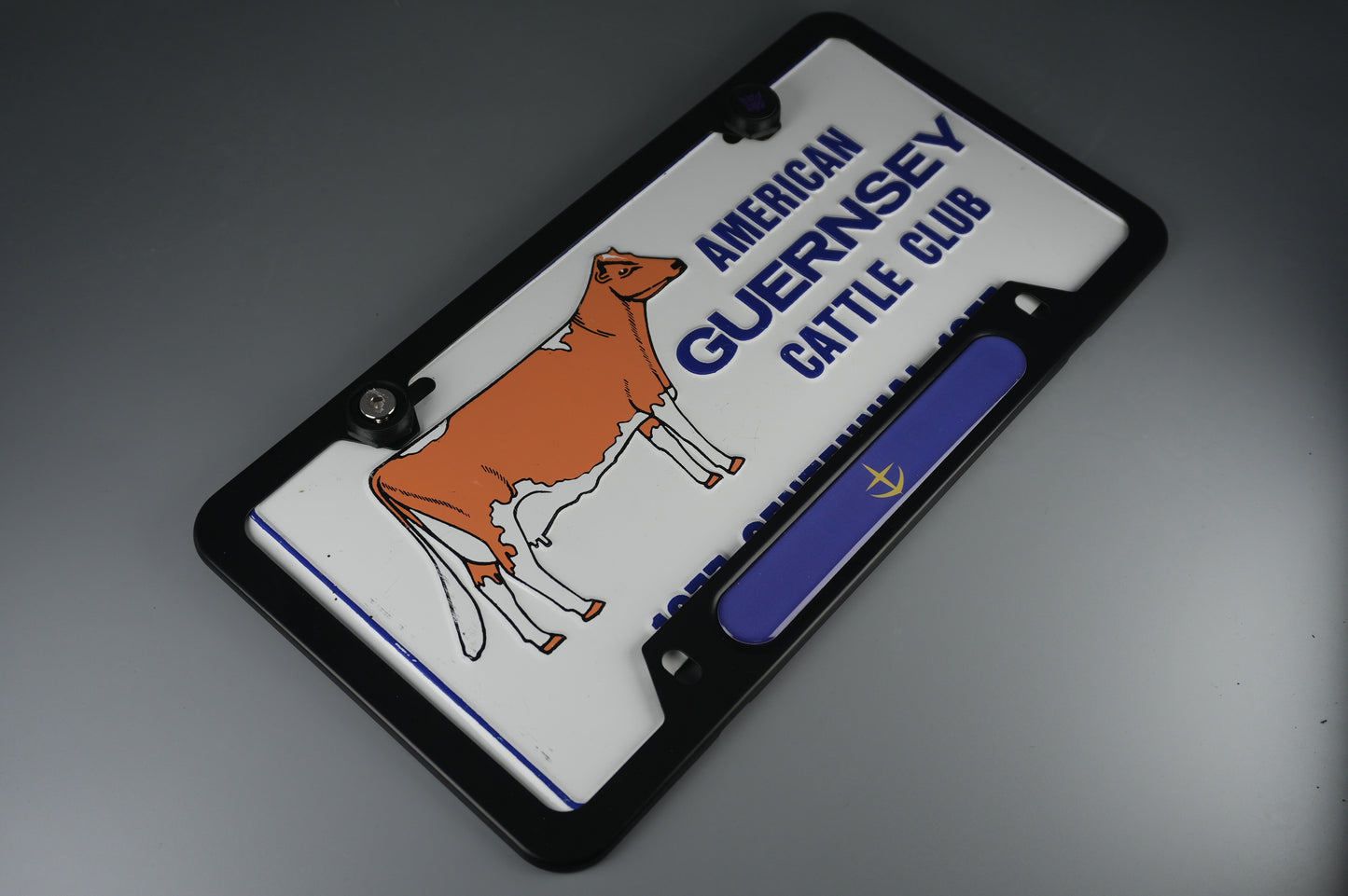 License Plate Frame Earth Federation logo amuro rx78 f90