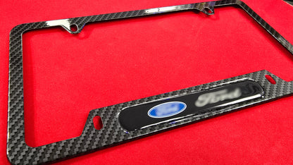 Liscense Plate Frame FORD aluminum and free plate cover