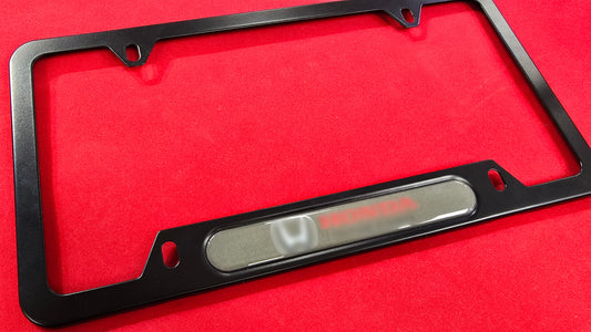 Liscense Plate Frame HON2S aluminum and free plate cover