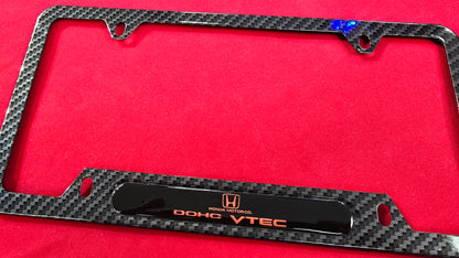 License Plate Frame DOHC Vtec aluminum and free plate cover