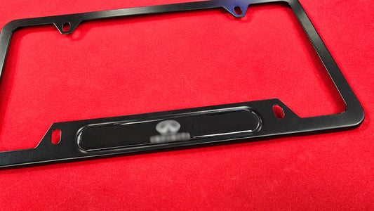 Liscense Plate Frame for infiniti aluminum and free plate cover