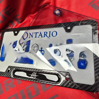 License Plate Frame Naruto Itachi Sasuke Obito Konoha Akatsuki aluminum