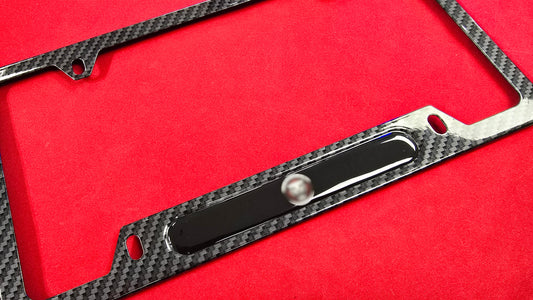 Liscense Plate Frame JAG1 aluminum and free plate cover