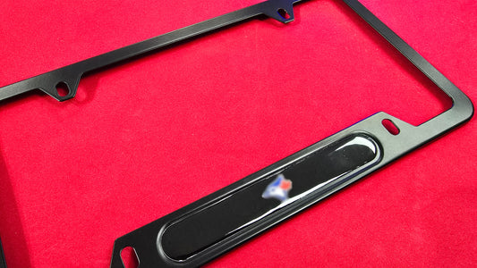 Liscense Plate Frame JAY aluminum and free plate cover