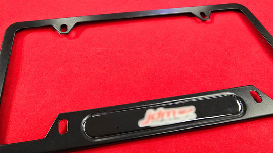 Liscense Plate Frame JDM1 aluminum and free plate cover