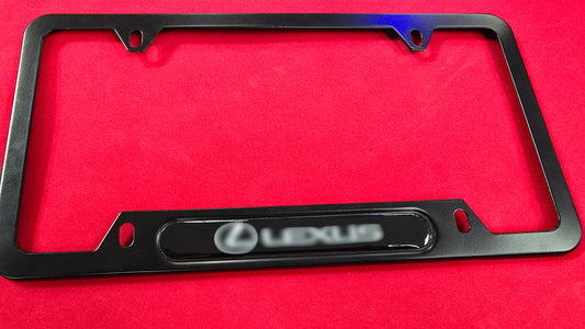 Liscense Plate Frame for Lexus RX IS ES TS LX HS LC RF aluminum and free plate cover