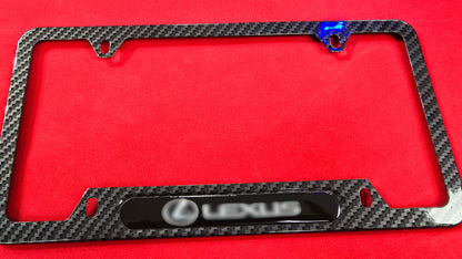 Liscense Plate Frame for Lexus RX IS ES TS LX HS LC RF aluminum and free plate cover