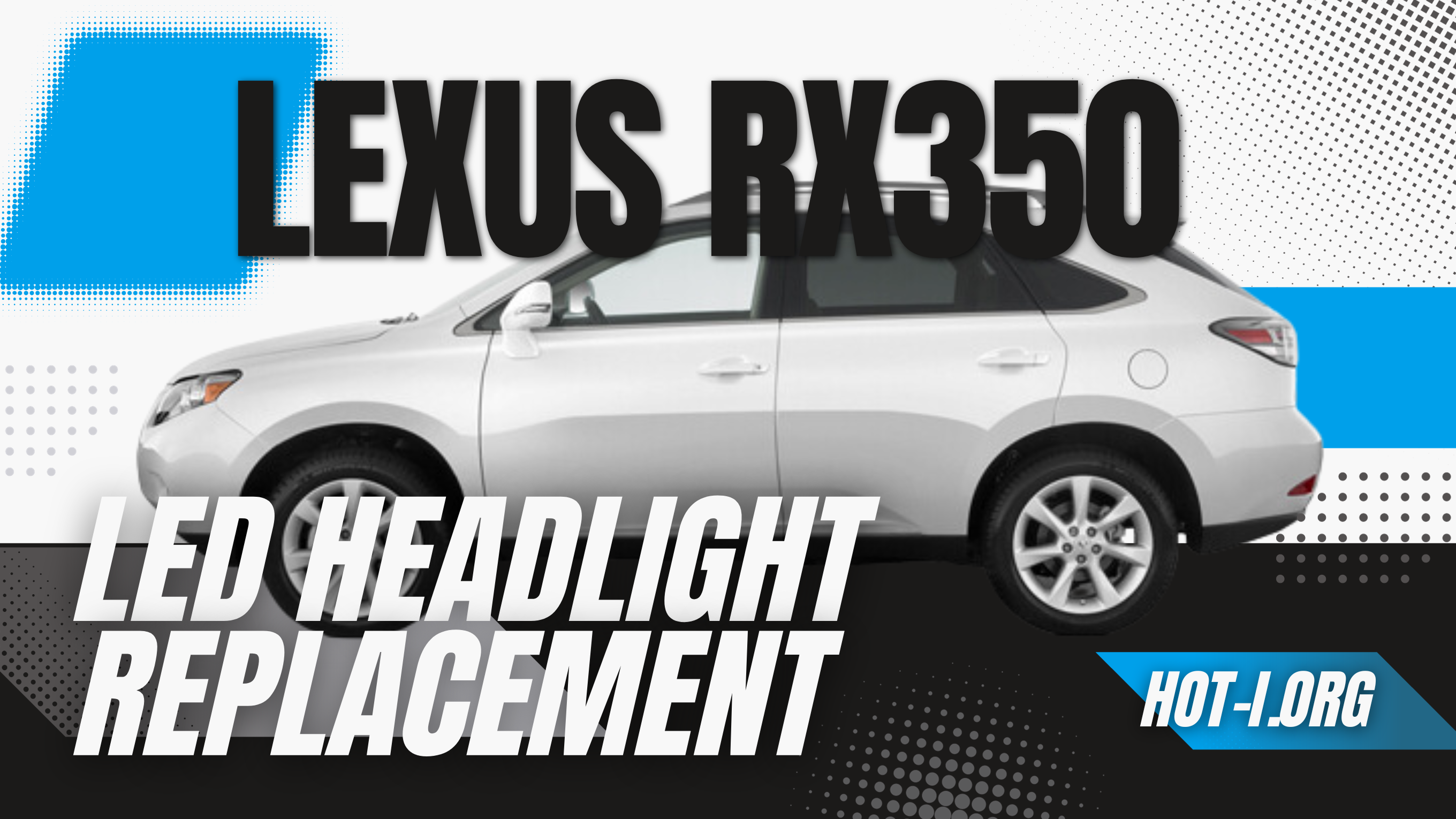 Load video: Lexus Rx350 LED headlight D4s LED conversion