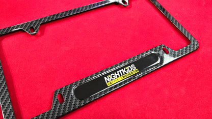 License Plate Frame NIGHTKIDS Initial D aluminum and free plate cover
