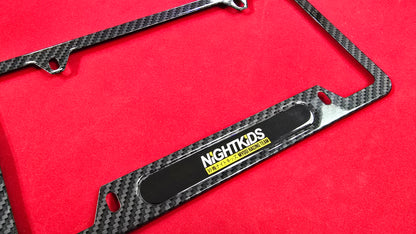 License Plate Frame NIGHTKIDS Initial D aluminum and free plate cover