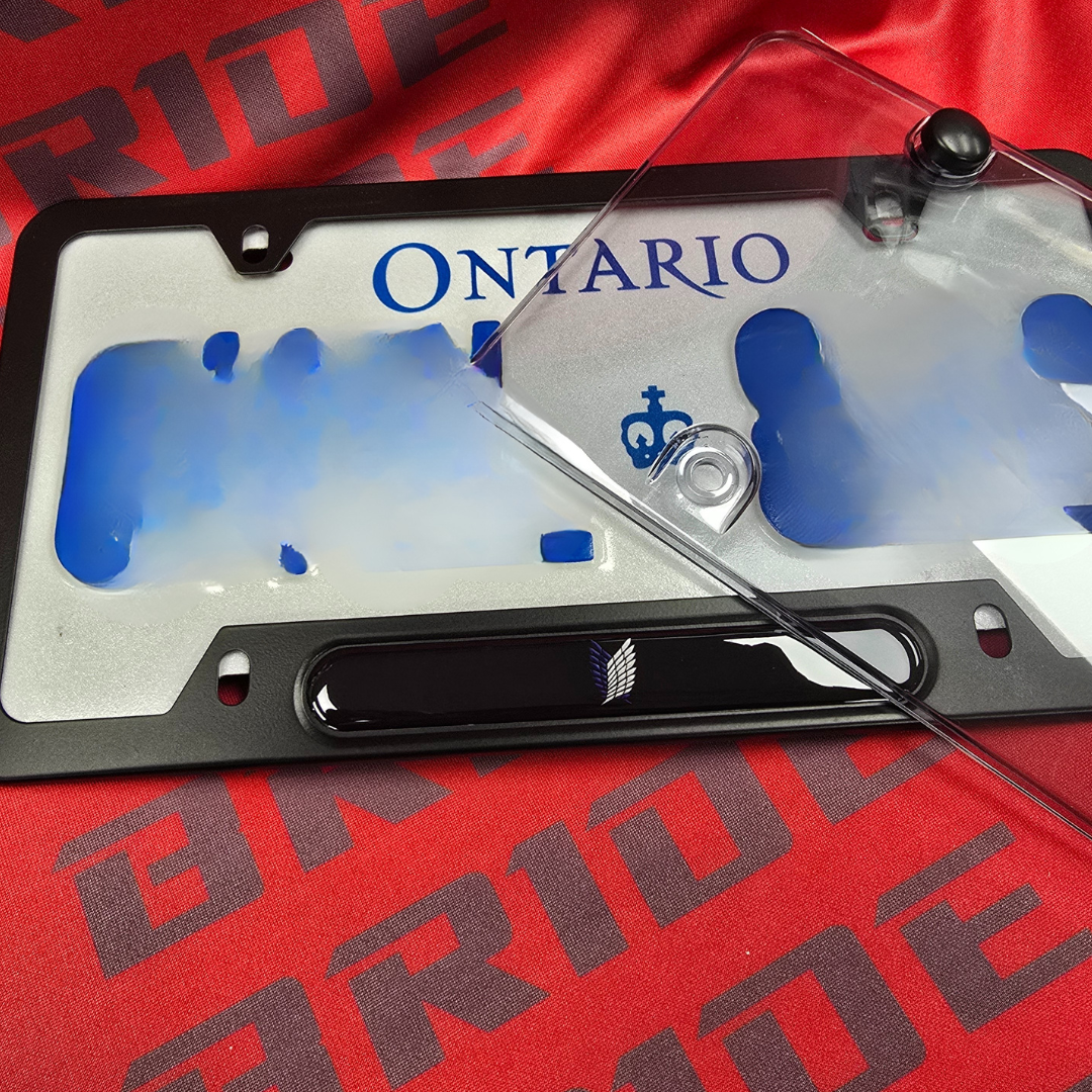 Anime Attack on Titan Wings of Freedom aluminum License plate frame