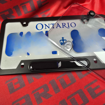 Anime Attack on Titan Wings of Freedom aluminum License plate frame