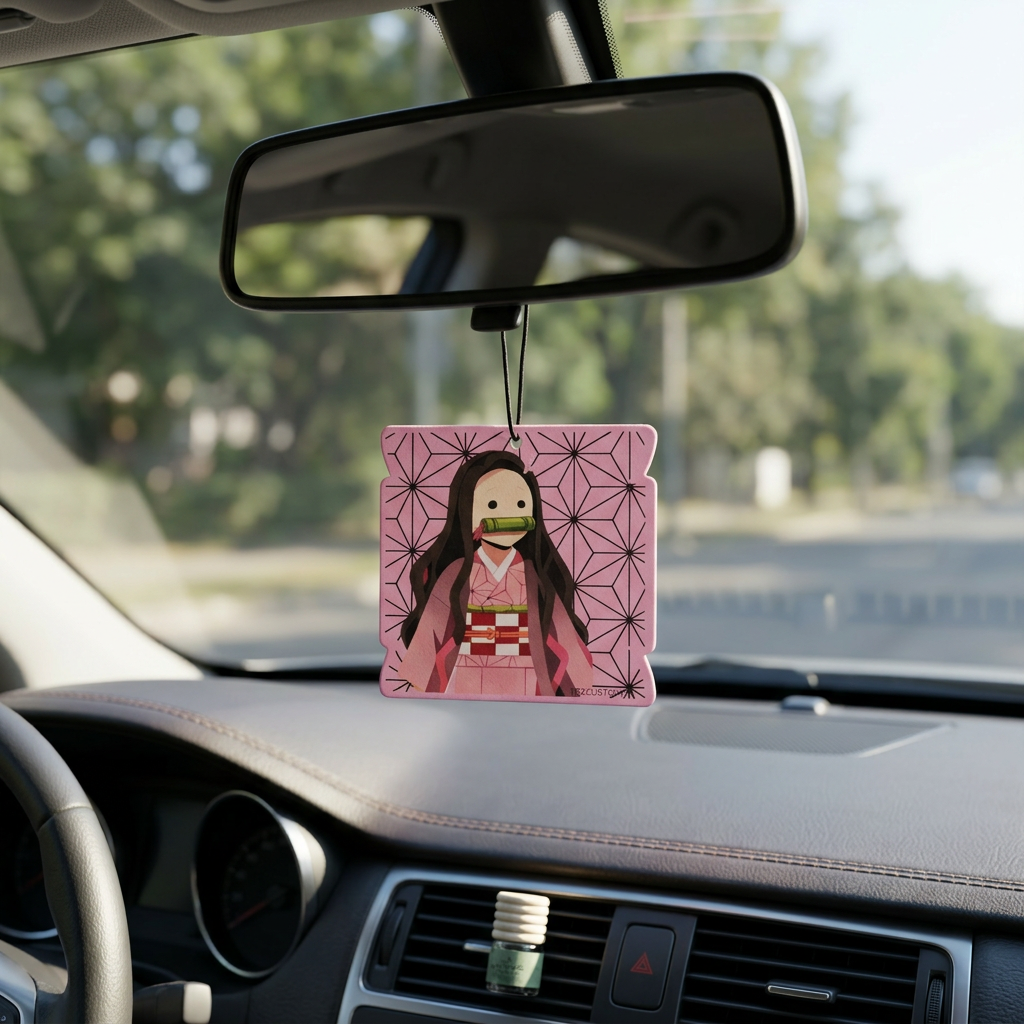 Nezuko Tanjiro Car Air Freshener | Long-Lasting Auto or Home Odor Eliminator