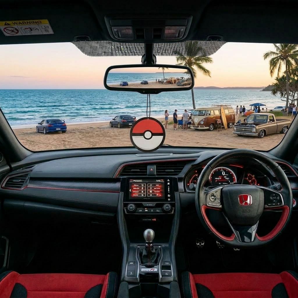 Poke Ball Car Air Freshener Can | Long-Lasting Auto or Home Odor Eliminator
