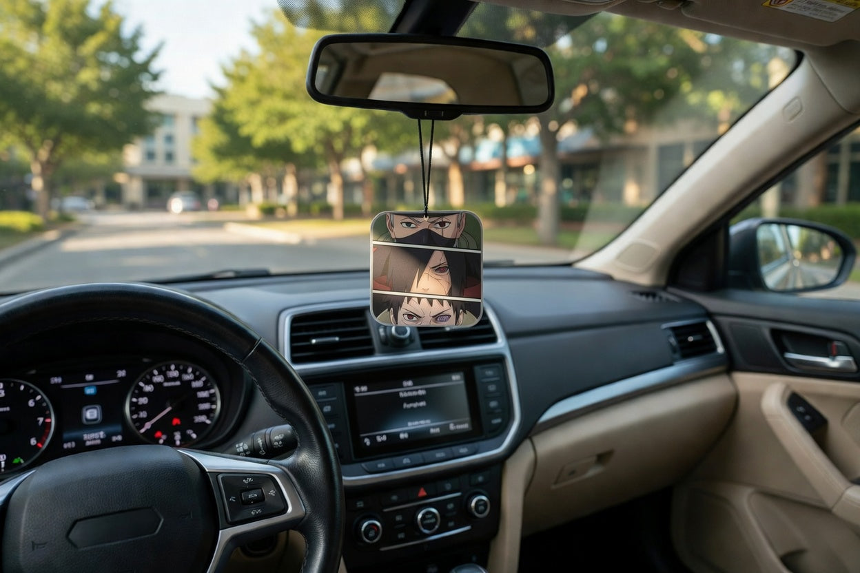 Uchiha Anime Car Air Freshener | Long-Lasting Auto or Home Odor Eliminator