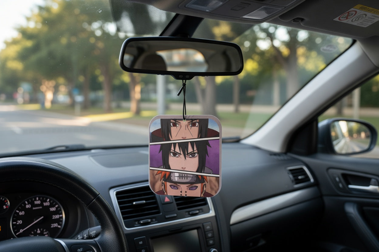 Uchiha Anime Car Air Freshener | Long-Lasting Auto or Home Odor Eliminator