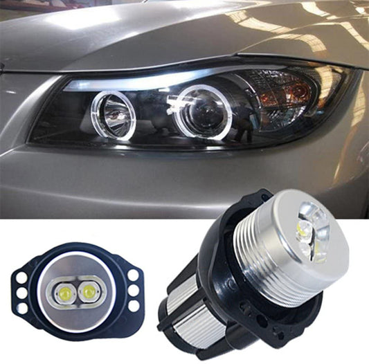 Halo LED BMW E90 E91 2005-2008 3 Series CREE Angel Eyes LED Halo Ring Marker Light 6000K(Pack of 2)